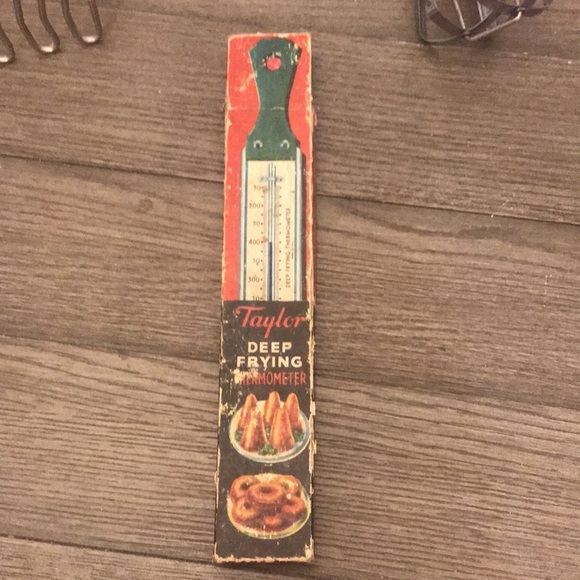 Vintage 5 pc kitchen tools decorative fry thermometer unique simulated stag horn - Picture 2 of 16